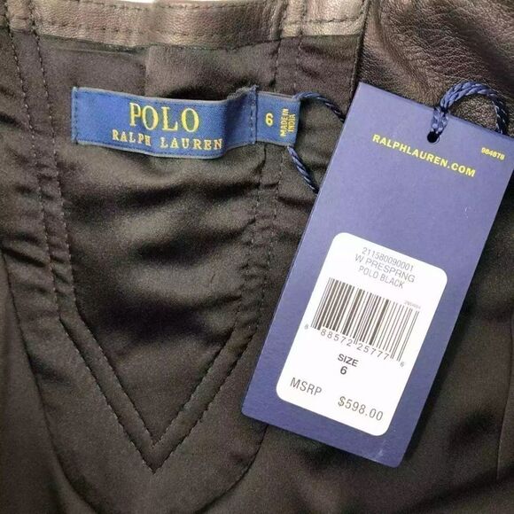 Ralph Lauren Black Lambskin Sailor Mini Skirt - Picture 3 of 16